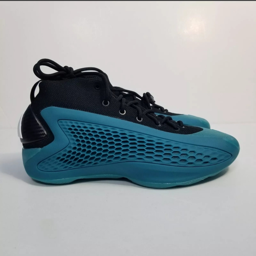 Adidas Size 5 Youth Anthony Edwards AE 1 New Wave Teal Basketball Shoes IF1884